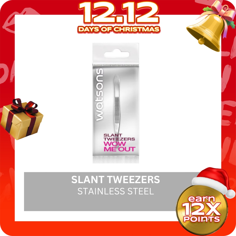 Stainless Steel Slant Tweezers