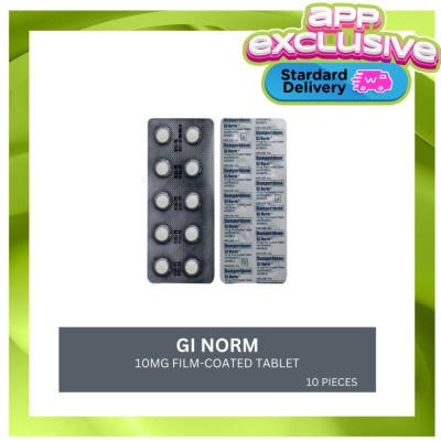 GI - GI NORM 10MG TABLET 10 PIECES