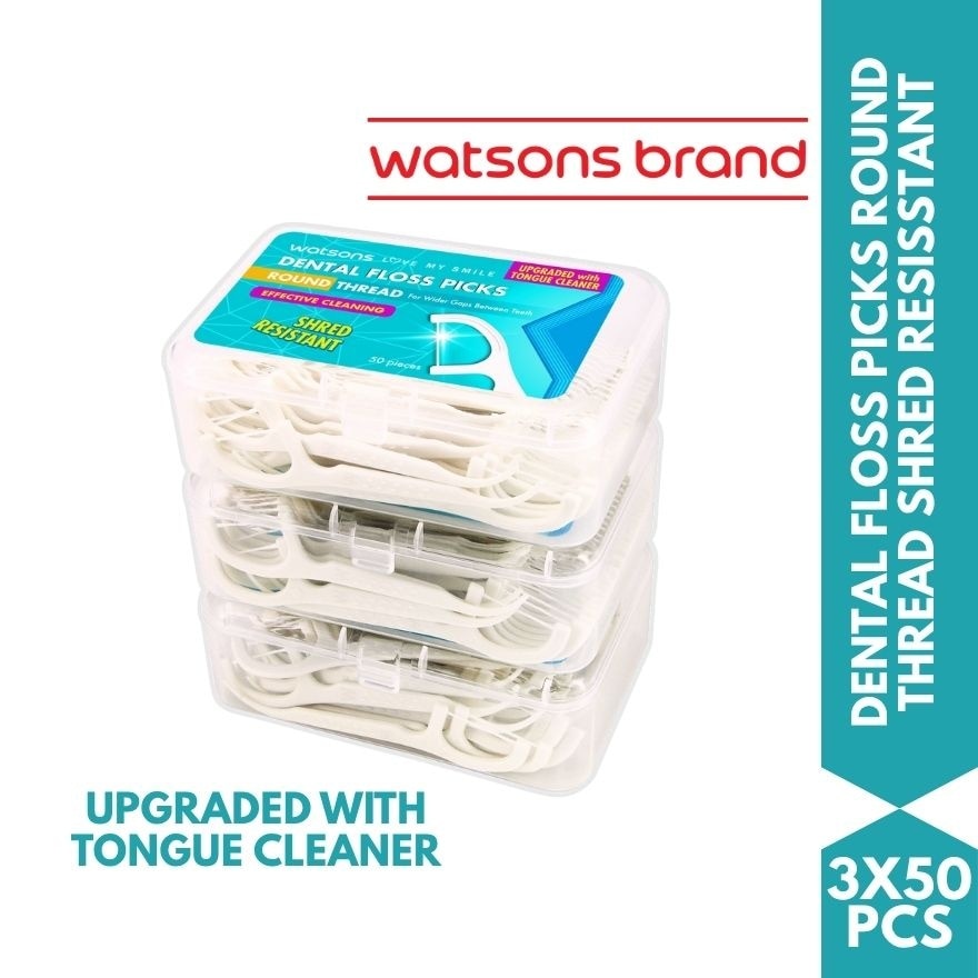 Dental Floss Round Thread Pack 50s x 3boxes