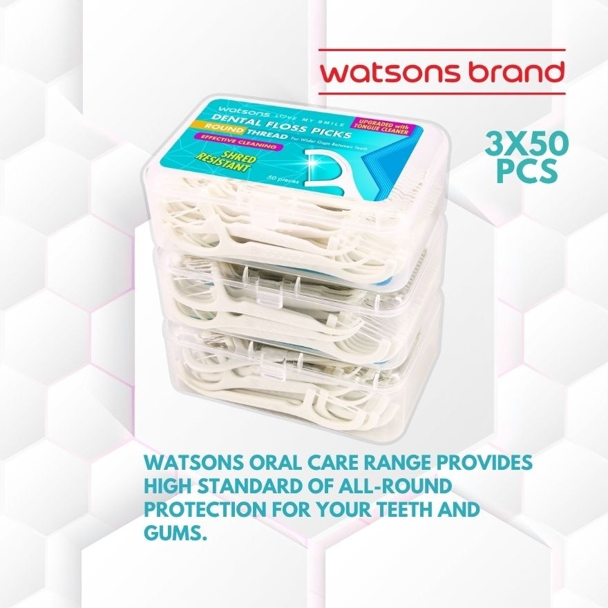 Dental Floss Round Thread Pack 50s x 3boxes
