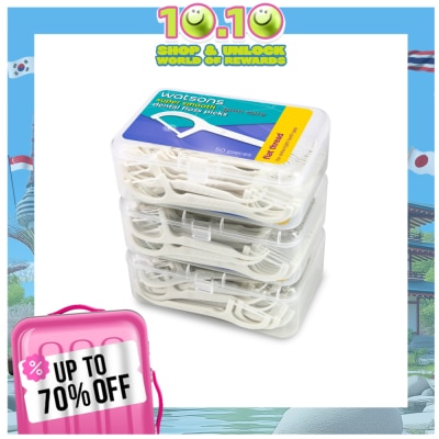 WATSONS Flat Thread Mint Dental Flossers Loose Box