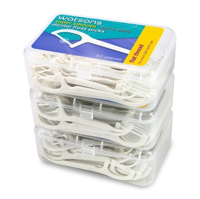 WATSONS Flat Thread Mint Dental Flossers Loose Box