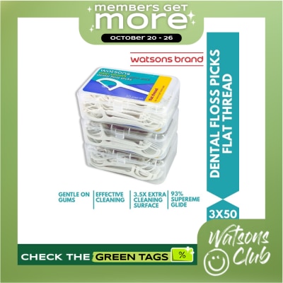 WATSONS Flat Thread Mint Dental Flossers Loose Box image