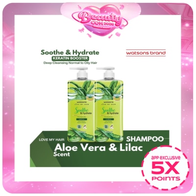 WATSONS - Aloe Vera Lilac Soothe Hydrate Nourishing Shampoo 1000ml