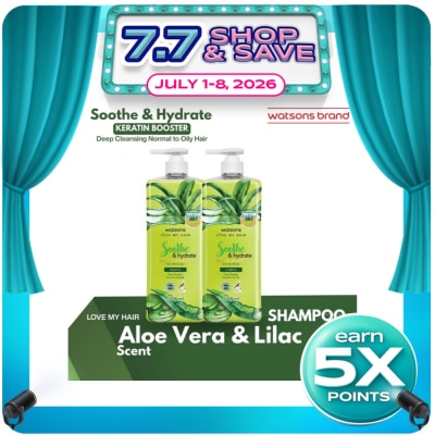 WATSONS - Aloe Vera Lilac Soothe Hydrate Nourishing Shampoo 1000ml
