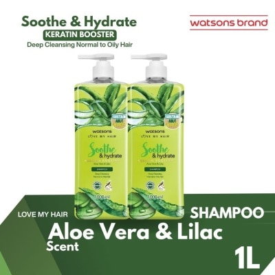 WATSONS Aloe Vera Lilac Soothe Hydrate Nourishing Shampoo 1000ml