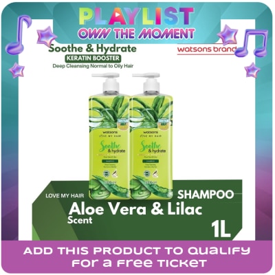 WATSONS - Aloe Vera Lilac Soothe Hydrate Nourishing Shampoo 1000ml