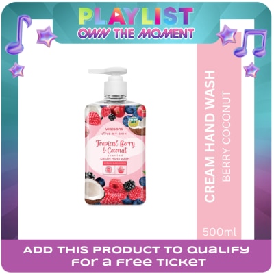 WATSONS - Berry Coconut Cream Hand Soap 500ml