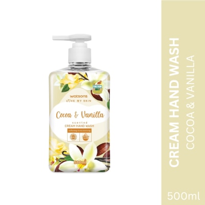 WATSONS Cocoa and Vanilla Scented Cream Hand Wash 500ml