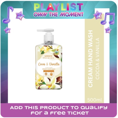 WATSONS - Cocoa and Vanilla Scented Cream Hand Wash 500ml