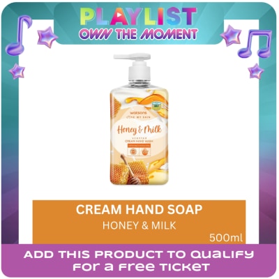 WATSONS - Honey and Milk Cream Hand Soap 500ml