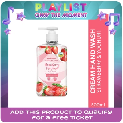 WATSONS - Strawberry and Yoghurt Scented Cream Hand Wash 500ml