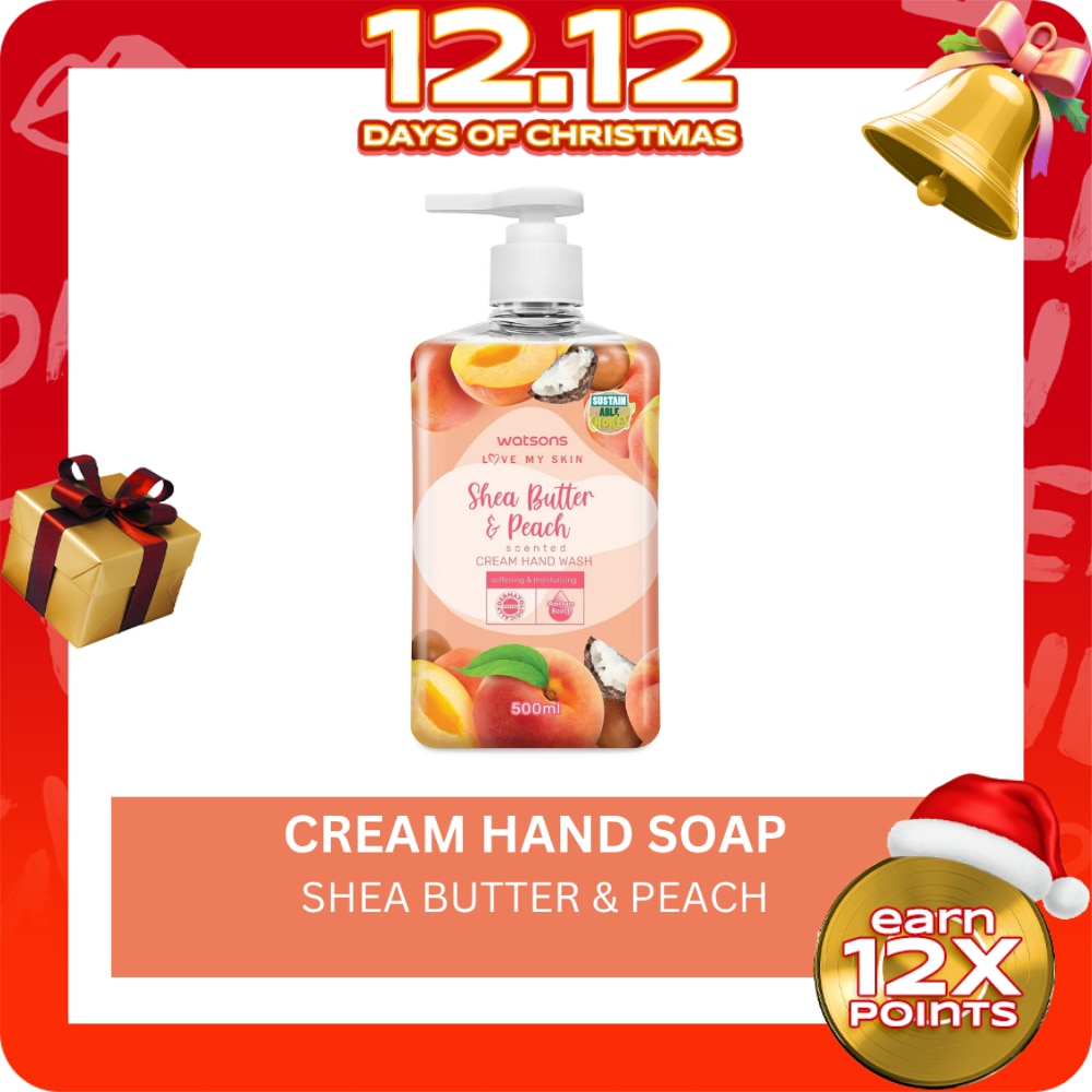 Shea Butter and Peach Scented Cream Hand Wash 500ml