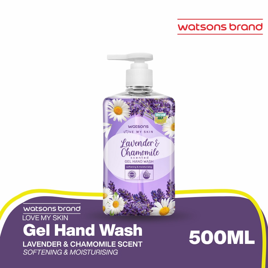 Lavender and Chamomile Scented Gel Hand Wash 500ml
