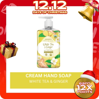 WATSONS White Tea & Ginger Scented Gel Hand Wash 500ml
