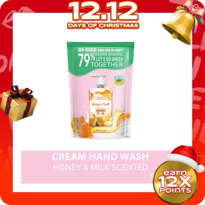 WATSONS Honey and Milk Scented Cream Hand Wash 500ml