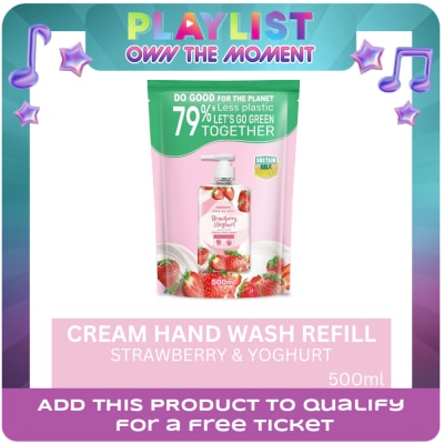 WATSONS - Strawberry and Yoghurt Cream Hand Wash Refill 500ml
