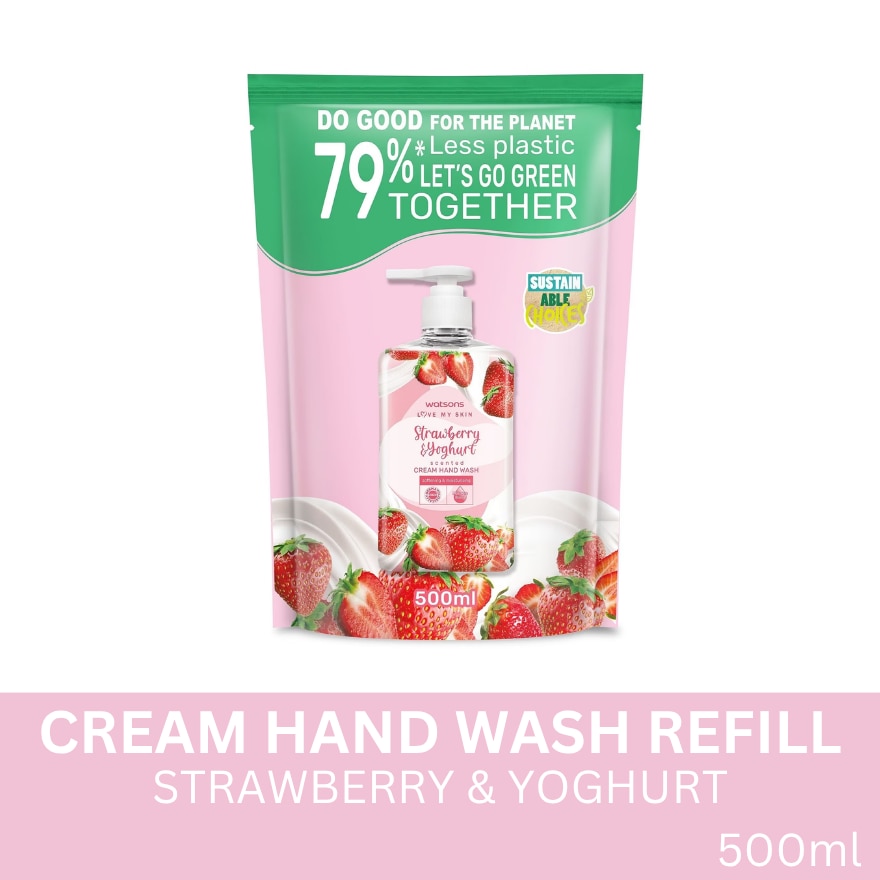 Strawberry and Yoghurt Cream Hand Wash Refill 500ml