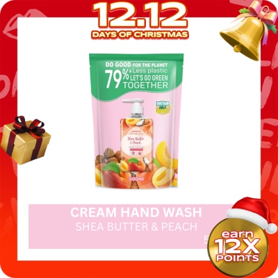 WATSONS Shea Butter & Peach Scented Cream Hand Wash 500ml