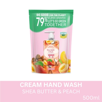 WATSONS Shea Butter & Peach Scented Cream Hand Wash 500ml