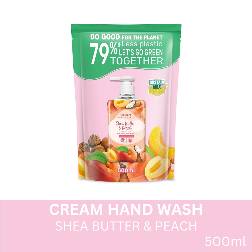 Shea Butter & Peach Scented Cream Hand Wash 500ml