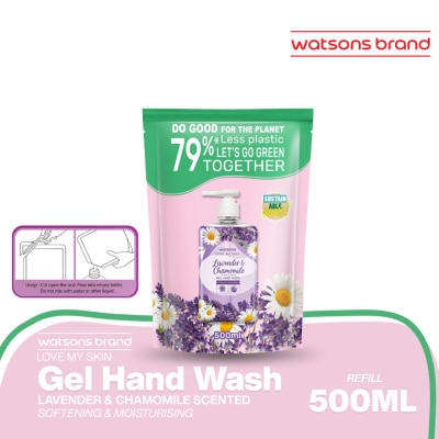 WATSONS Lavender & Chamomile Scented Gel Hand Wash 500ml