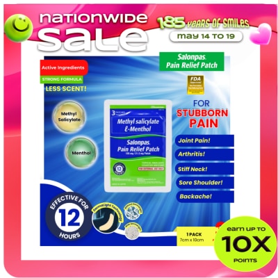 SALONPAS - Pain Relief Patch 3s X 1