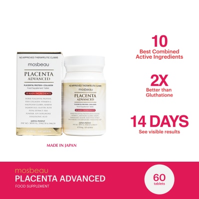 MOSBEAU - Placenta White Advanced Tablet - 650mg X60 Bottle