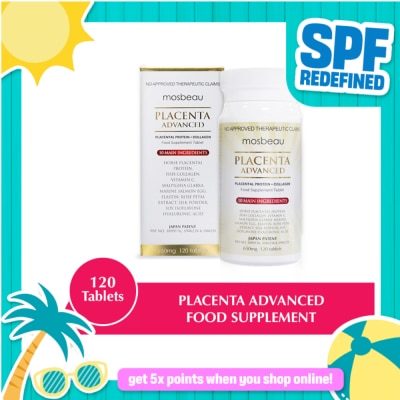 MOSBEAU - MOSBEAU Placenta White Advanced Tablet 650mg x120 Tablets