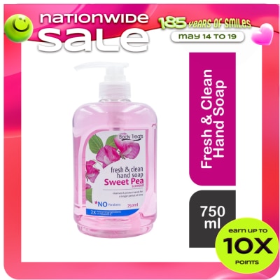 BODY TREATS - Sweet Pea Hand Soap 750ml