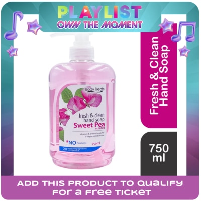 BODY TREATS - Sweet Pea Hand Soap 750ml