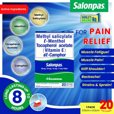 SALONPAS Medicated Patch 20s x 1