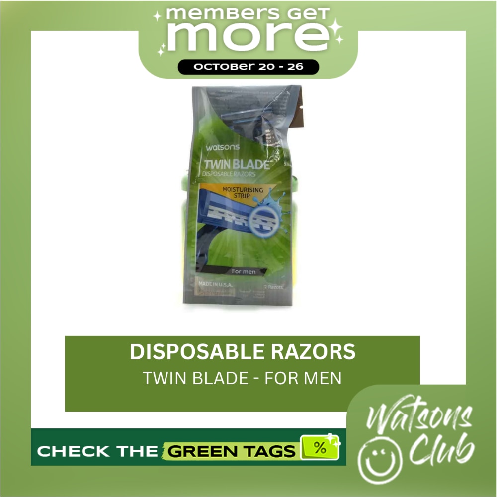 Twin Blade Disposable Razor for Men 2s image