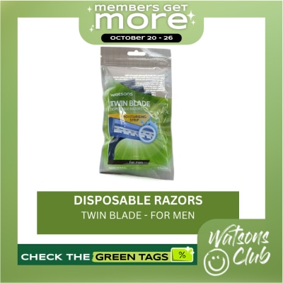 WATSONS Twin Blade Disposable Razors for Men 6 Razors image