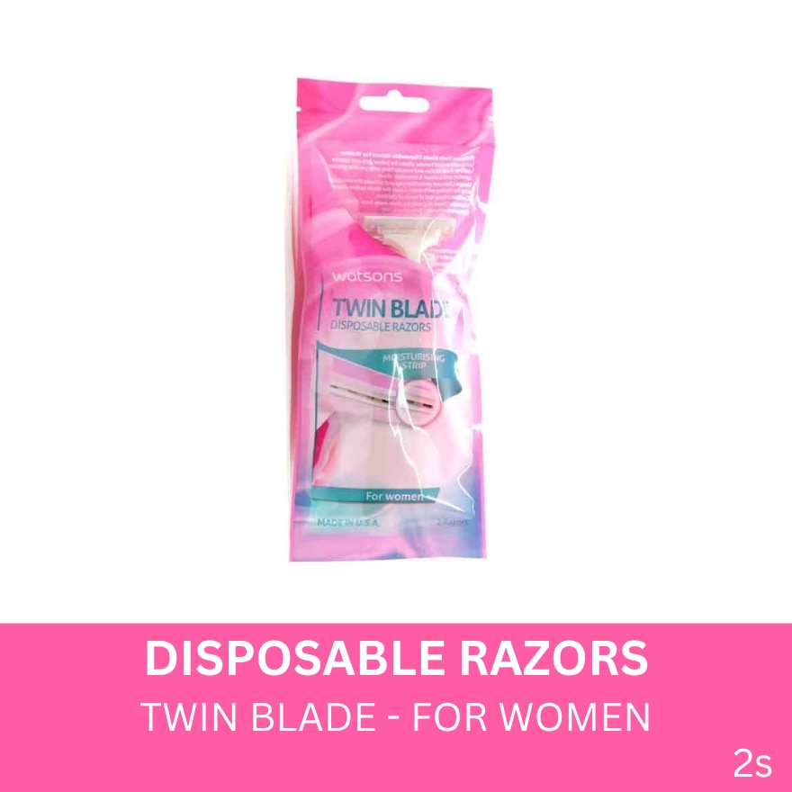 Twin Blade Disposable Razors 2s for Women