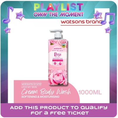 WATSONS - Rose Scented Cream Body Wash 1L