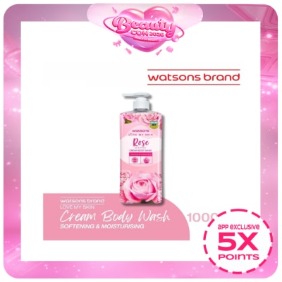 WATSONS - Rose Scented Cream Body Wash 1L