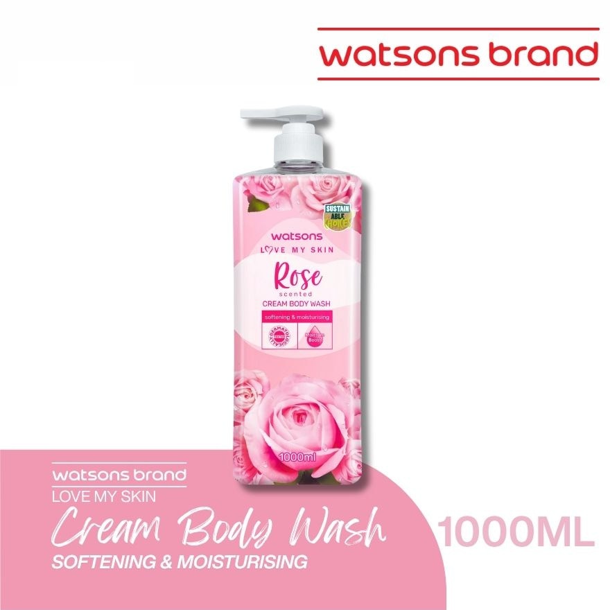 Rose Scented Cream Body Wash 1L