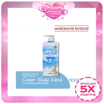 WATSONS - Goat Milk Scented Cream Body Wash 1000ml