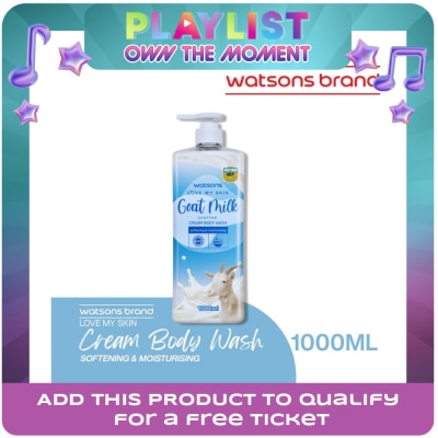 WATSONS - Goat Milk Scented Cream Body Wash 1000ml