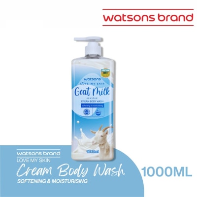 WATSONS - Goat Milk Scented Cream Body Wash 1000ml