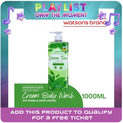 WATSONS - Green Tea Scented Cream Body Wash 1000ml