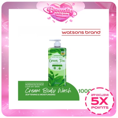 WATSONS - Green Tea Scented Cream Body Wash 1000ml