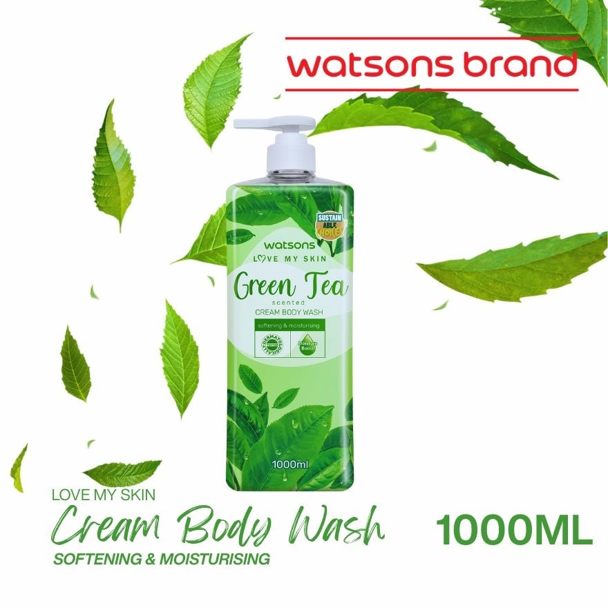 Green Tea Scented Cream Body Wash 1000ml
