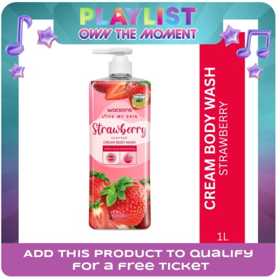 WATSONS - Strawberry Scented Cream Body Wash 1L
