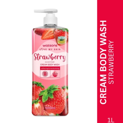 WATSONS - Strawberry Scented Cream Body Wash 1L