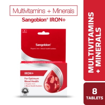 SANGOBION Ferrous gluconate + Vitamins + Minerals 8 Capsules