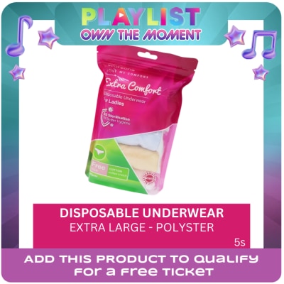 WATSONS - Disposable Underwear Cotton + Polyster Extra Large Ladies 5s