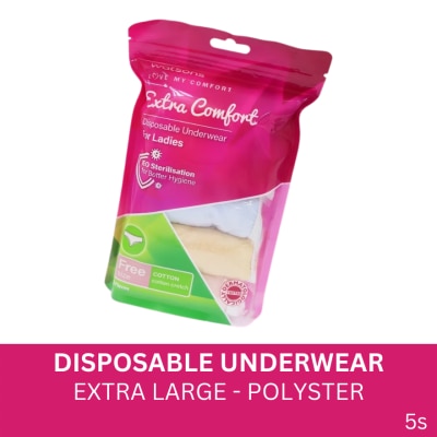 WATSONS Disposable Underwear Cotton + Polyster Extra Large Ladies 5s