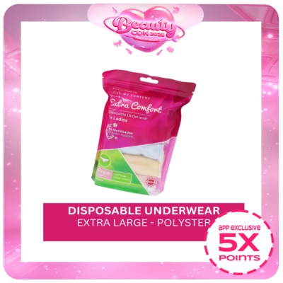 WATSONS - Disposable Underwear Cotton + Polyster Extra Large Ladies 5s
